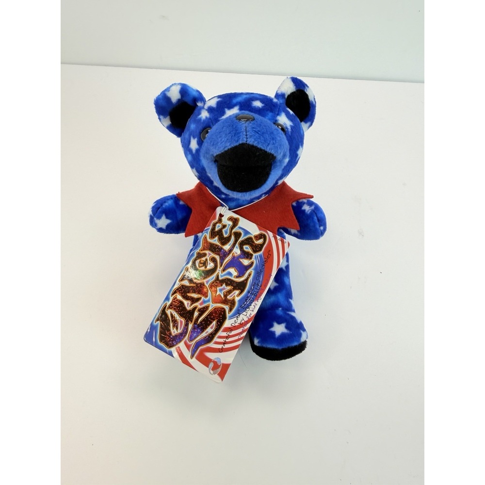 Grateful Dead Bean Bear Uncle Sam Liquid Blue New With Tags 7/4/84 Vintage 1998